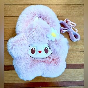 Exclusive Mokoko Plush Crossbody Bag with Signature Flower Accent! So soft!